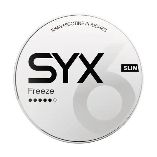 SYX Freeze Slim nikotinové sáčky s intenzivně chladivou mátovou příchutí, 11,49 mg na sáček