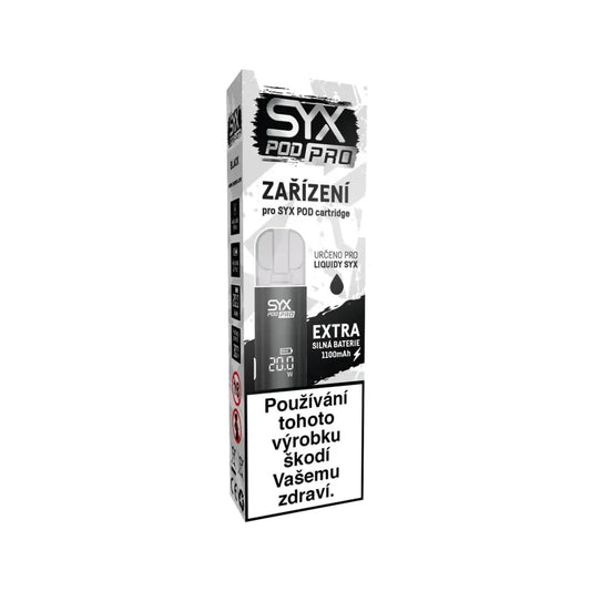 SYX POD PRO Black elektronická cigareta 1100 mAh s displejem a nastavitelným Air Flow