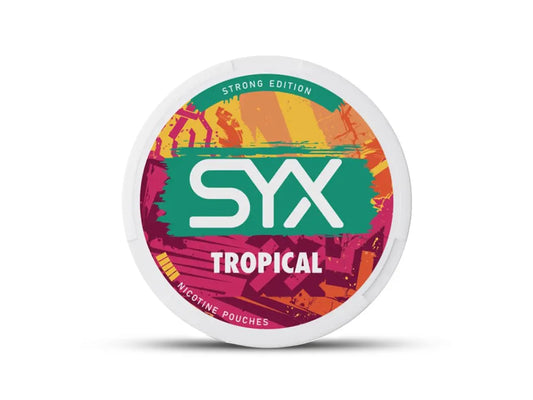 SYX Tropical 11,49 mg nikotinové sáčky Slim s příchutí tropického ovoce a ananasu