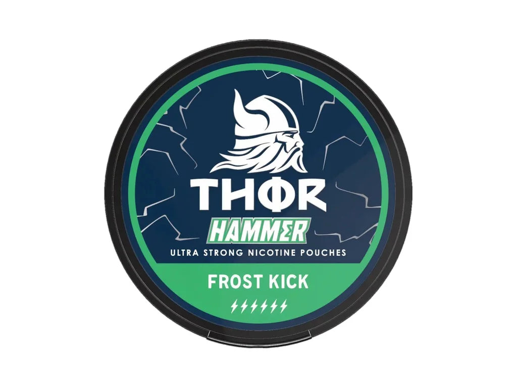 THOR Frost Kick Hammer 12 mg nikotinové sáčky s příchutí ledové máty