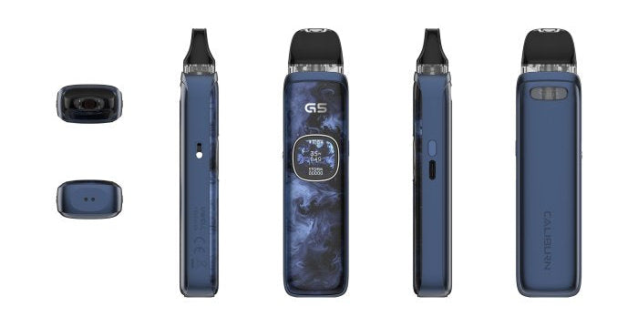 Uwell Caliburn G5 Navy Ripples elektronická cigareta 1600 mAh v modrém provedení