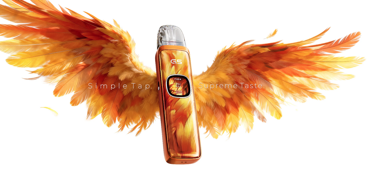 Uwell Caliburn G5 Orange Feathers elektronická cigareta 35 W s barevným displejem