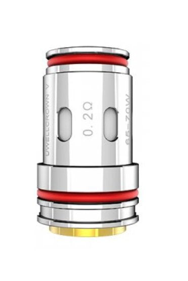 Uwell Crown 5 UN2-3 Triple Mesh žhavicí hlava 0,2 ohm pro DL vaping při výkonu 65 až 70 W
