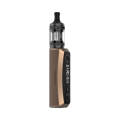 Hnědé vaping zařízení Vaporesso GTX ONE PRO s tankem XTank T o objemu 2 ml
