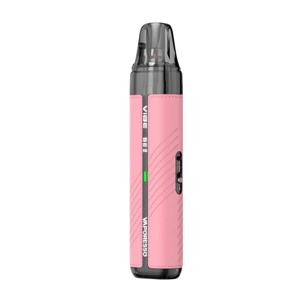 Vaporesso VIBE SE 2 Leather Pink – růžový MTL POD systém s Dual Mesh cartridgí 2 ml