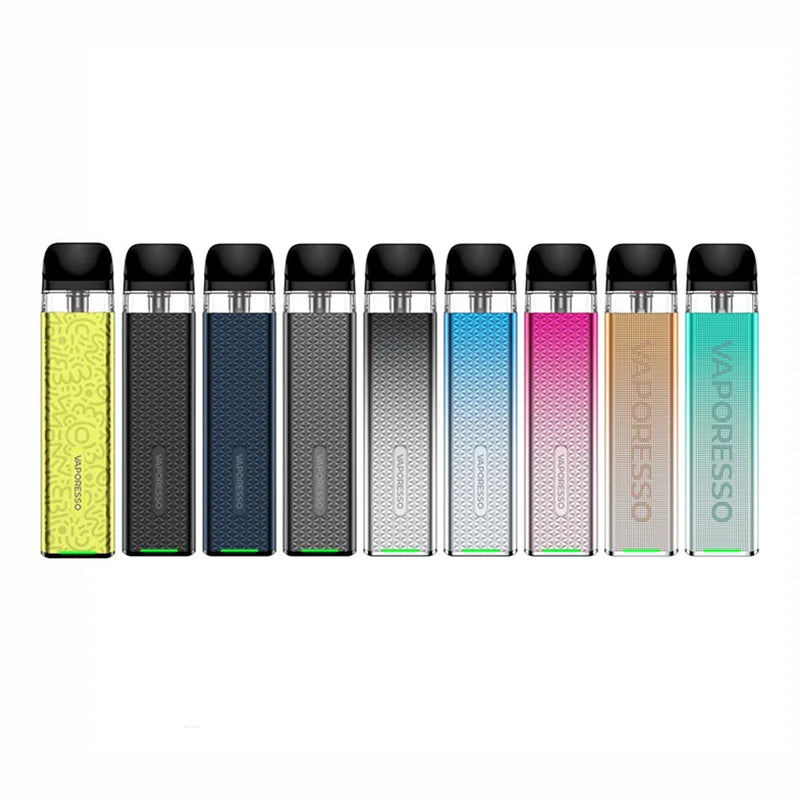 Devět barevných variantů plnitelné POD e-cigarety Vaporesso XROS 3 Mini s baterií 1000 mAh