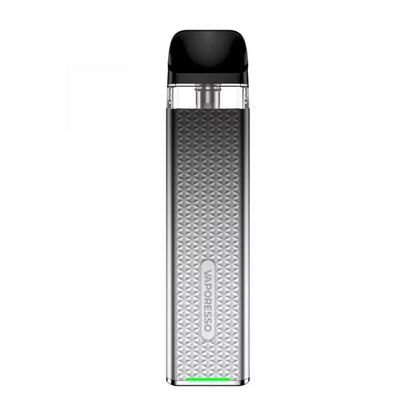 Stříbrná elektronická cigareta Vaporesso XROS 3 Mini Icy Silver s automatickým potahem