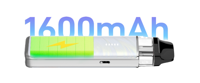 Vaporesso XROS 6 Mini s integrovanou baterií 1600 mAh a pětistupňovou LED indikací