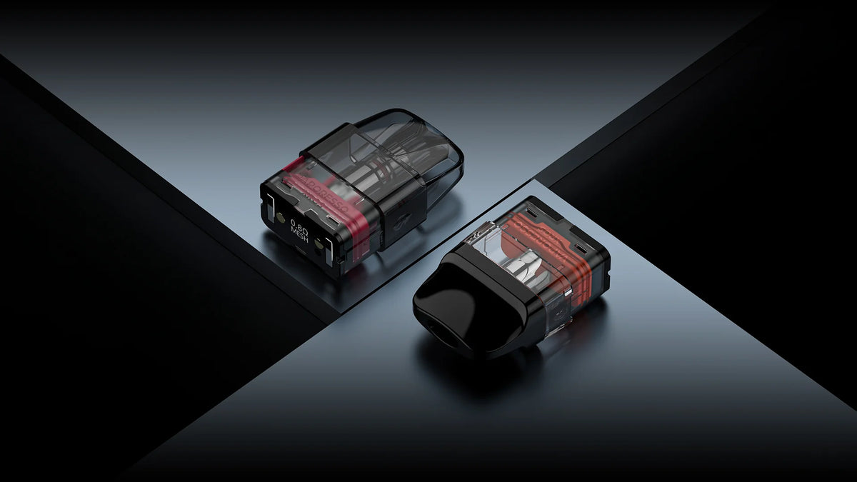 Detail plnitelné cartridge Vaporesso XROS COREX 3.0 s mesh spirálkou a horním plněním