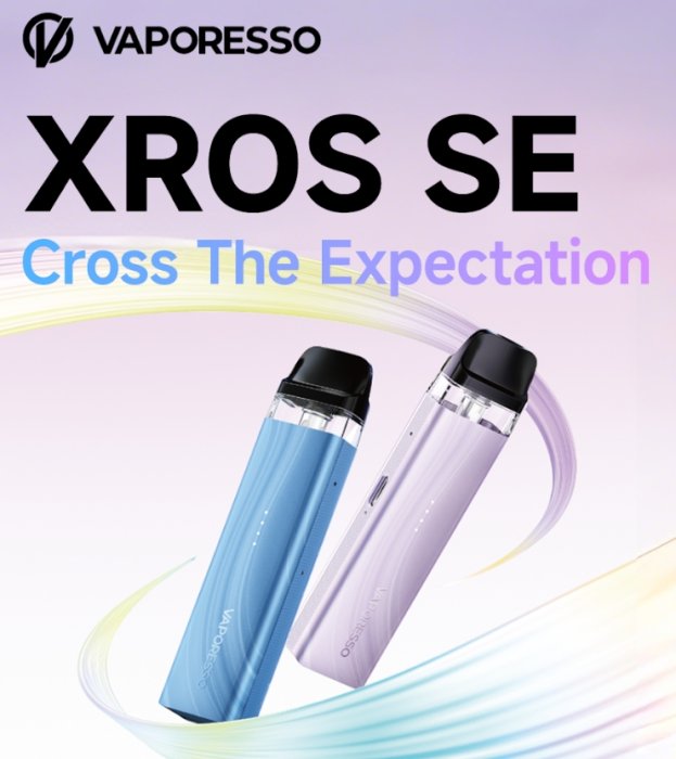 POD e-cigarety Vaporesso XROS SE v barvách Baby Blue a Baby Purple s plnitelnou cartridge 2 ml