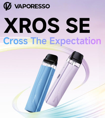 POD e-cigarety Vaporesso XROS SE v barvách Baby Blue a Baby Purple s plnitelnou cartridge 2 ml