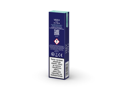 Elektronická cigareta VEEV NOW ULTRA Classic Mint s 2 ml e-liquidu a svěží příchutí máty peprné