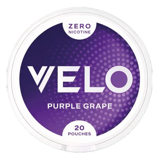 VELO Purple Grape Zero sáčky bez nikotinu se sladkou příchutí šťavnatého hroznového vína a Slim formátem