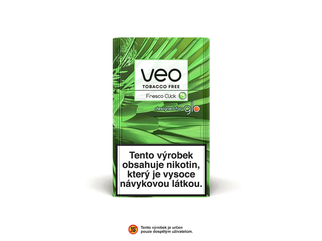 VEO Fresco Click krabička – náplně pro glo s chladivou příchutí a kapslí ve filtru