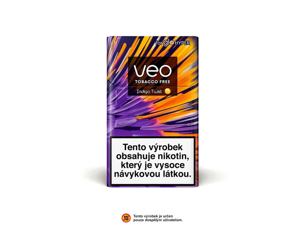 VEO Indigo Twist krabička – náplně pro glo s výraznou ovocnou příchutí