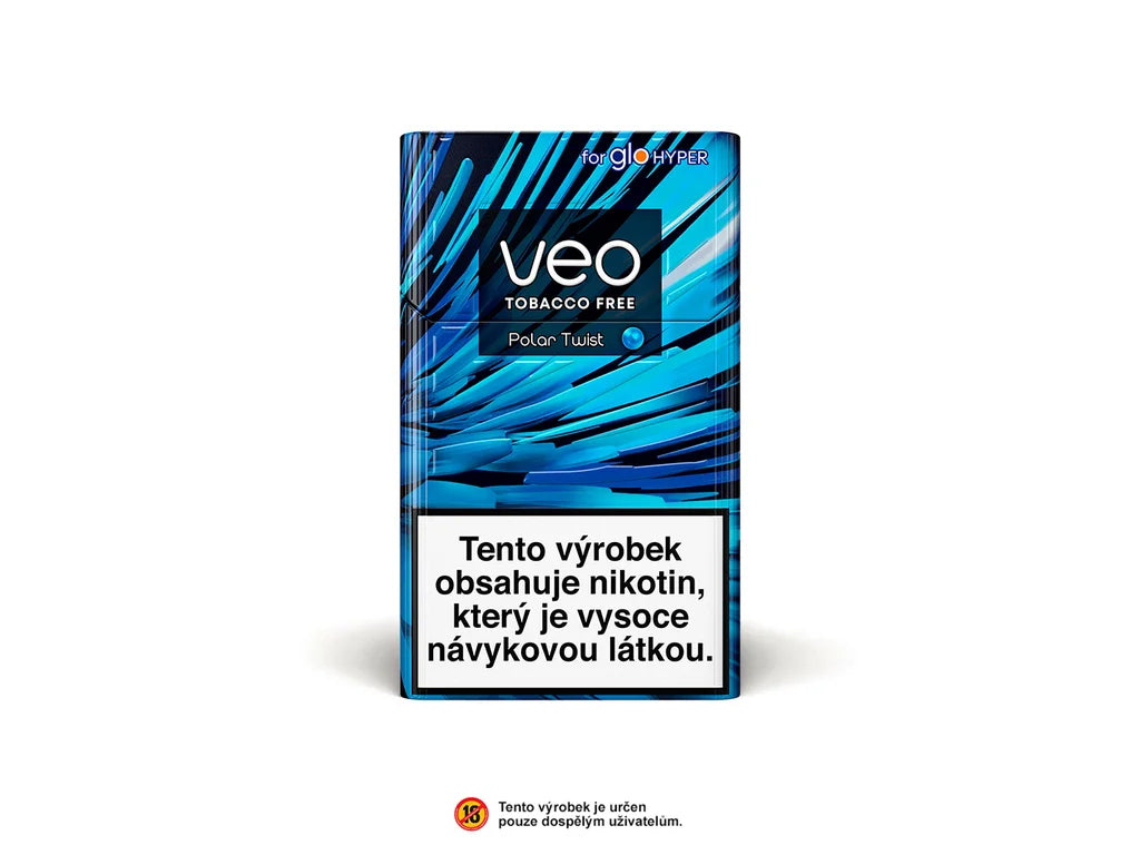VEO Polar Twist krabička – náplně pro glo s intenzivní mentolovou příchutí