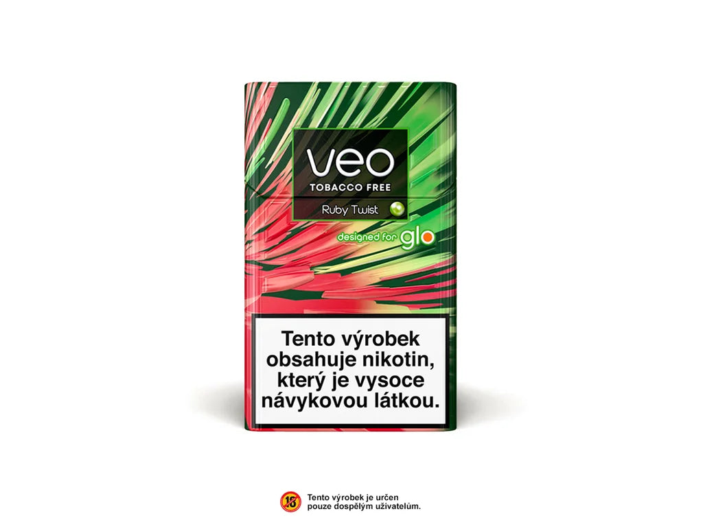 VEO Ruby Twist krabička – náplně pro glo s ovocnou příchutí červených plodů