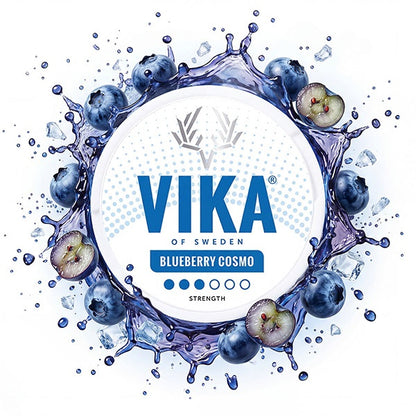VIKA Blueberry Cosmo 7,5 mg nikotinové sáčky Slim s příchutí borůvek a chladivého mentolu