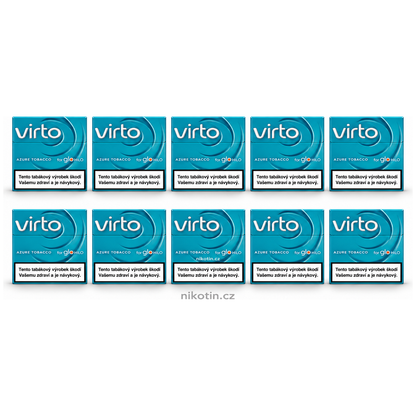 Virto Azure Tobacco karton s 10 krabičkami tabákových náplní pro glo HILO