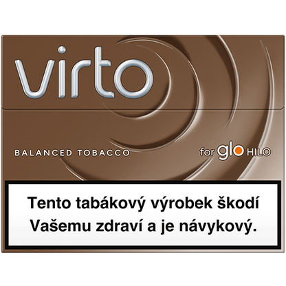 Virto™ Balanced Tobacco karton – 200 tabákových náplní pro glo™ Hilo a Hilo Plus s jemnou tabákovou chutí