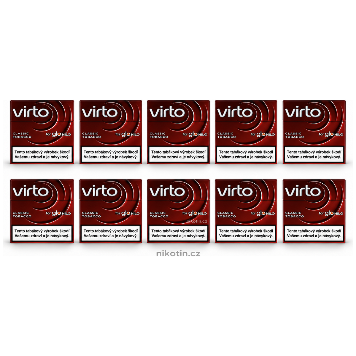 Virto Classic Tobacco karton s 10 krabičkami klasických tabákových náplní pro glo HILO