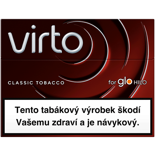 Virto™ Classic Tobacco – karton tabákových náplní pro glo™ Hilo a Hilo Plus, 10 krabiček s celkem 200 náplněmi