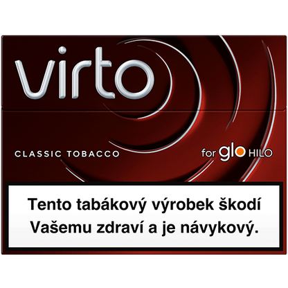 Virto™ Classic Tobacco – karton tabákových náplní pro glo™ Hilo a Hilo Plus, 10 krabiček s celkem 200 náplněmi