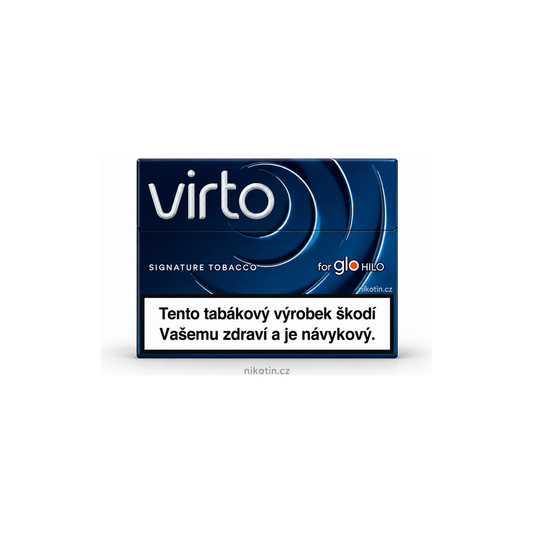 Virto Signature Tobacco prémiové tabákové náplně pro glo HILO – krabička s 20 náplněmi