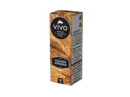 VIVO Golden Virginia Aroma 18 mg/ml, tabáková náplň do plnitelných elektronických cigaret o objemu 10 ml.