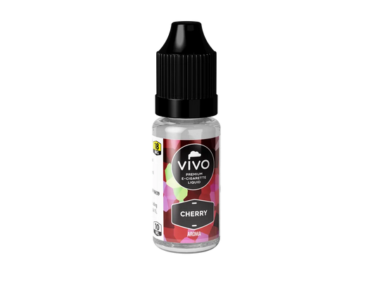 VIVO Liquid Cherry 18 mg/ml – 10ml e-liquid s višňovou příchutí pro plnitelné POD systémy a elektronické cigarety.