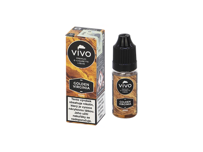 VIVO Liquid Golden Virginia 6 mg/ml v balení 10 ml – e-liquid s tradičně laděným tabákovým aromatem Virginia.