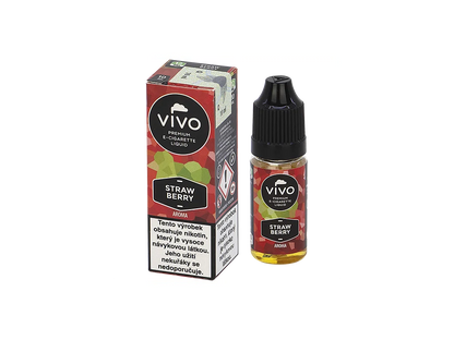VIVO Strawberry Aroma 12 mg/ml – jahodový liquid do plnitelných elektronických cigaret o objemu 10 ml.