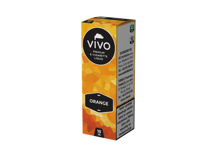 VIVO Orange Aroma 12 mg/ml, šťavnatě pomerančová náplň do plnitelných elektronických cigaret, objem 10 ml.