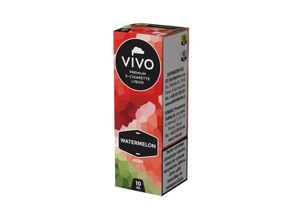 Náplň VIVO Watermelon Aroma 18 mg/ml pro plnitelné e-cigarety, balení 10 ml s chutí vodního melounu.