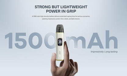 VOOPOO ARGUS G3 – grafické znázornění integrované baterie 1500 mAh pro plnitelnou POD elektronickou cigaretu.