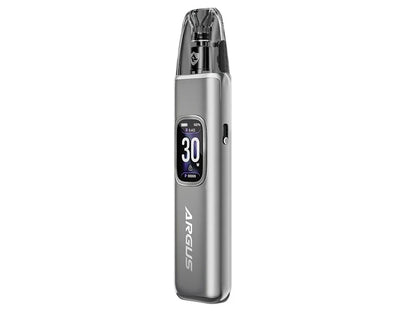 VOOPOO ARGUS G3 Space Grey, šedá plnitelná POD e-cigareta s baterií 1500 mAh, TFT displejem a nastavitelným výkonem.