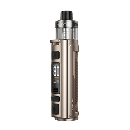 VOOPOO ARGUS Pro 2 Cocoa Brown – hnědá plnitelná POD elektronická cigareta 80 W s baterií 3000 mAh a PnP X cartridgí.
