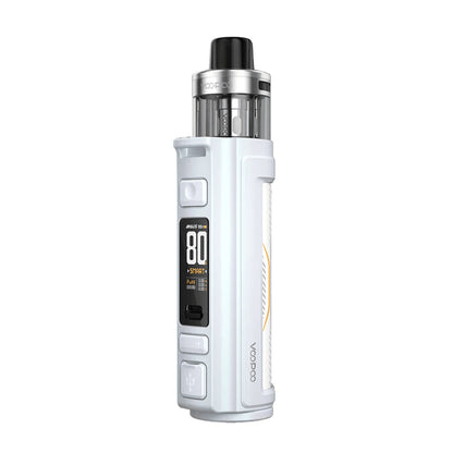 VOOPOO ARGUS Pro 2 Pearl White – bílá elektronická cigareta se zobrazením výkonu na TFT displeji, baterie 3000 mAh.