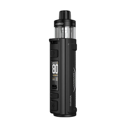 VOOPOO ARGUS Pro 2 Spray Black – černá plnitelná POD elektronická cigareta s výkonem až 80 W a cartridgí PnP X.