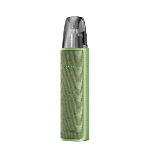Zelená e-cigareta VOOPOO ARGUS Z3 Grass Green s baterií 1100 mAh, kompaktním tělem a pohodlným MTL potahováním.
