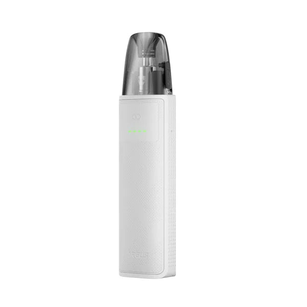 Bílá VOOPOO ARGUS Z3 Pearl White – minimalistická elektronická cigareta s integrovanou baterií a vyměnitelnou plnitelnou cartridgí.