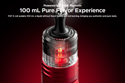 Technologie PnP X u VOOPOO DRAG H40 Pro – detail žhavicího systému s vyměnitelnými mesh hlavami pro plnitelné POD e-cigarety.