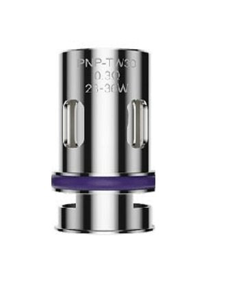 VOOPOO PnP TW30 žhavicí hlava 0,3 ohm pro RDL potahování s doporučeným výkonem 28–36 W.