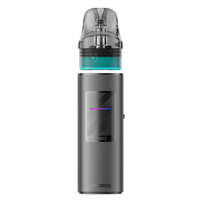 VOOPOO VINCI S Black – černá elektronická cigareta se zobrazenou odpojenou cartridgí VINCI S pro výměnu PODu.