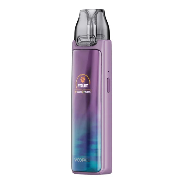 Fialové provedení VOOPOO VMATE MAX 2 Purple s barevným přechodem na těle dobíjecí e-cigarety.