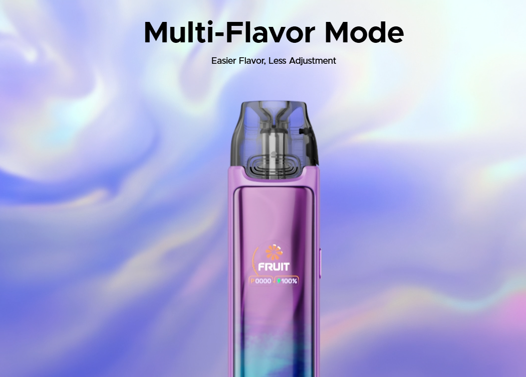 VOOPOO VMATE MAX 2 s funkcí Multi-Flavor Mode pro nastavení chuťových profilů e-liquidu.