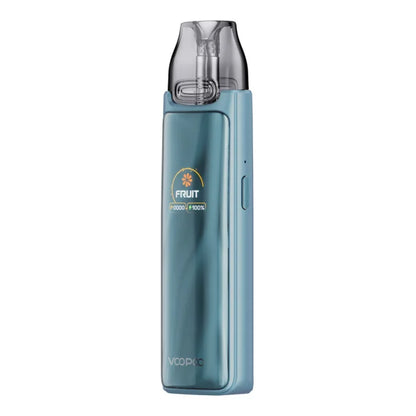 Světle modrý vape VOOPOO VMATE MAX 2 Blue s baterií 2100 mAh, barevným displejem a podporou cartridgí VMATE.