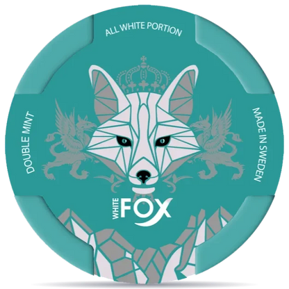 White Fox Double Mint nikotinové sáčky 12 mg s intenzivní mátovou a mentolovou příchutí