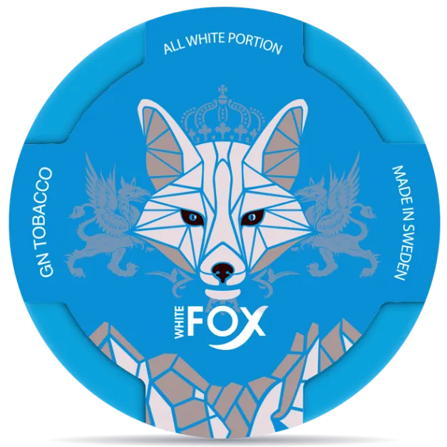 Mátové nikotinové sáčky White Fox ve slim formátu, balení 20 kusů