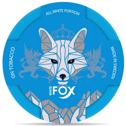Mátové nikotinové sáčky White Fox ve slim formátu, balení 20 kusů